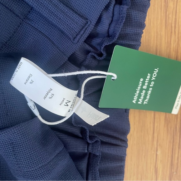 Halara NWT Blue Flex™ High Waisted Side Pocket Wide Leg Waffle Work Pants - Picture 5 of 7